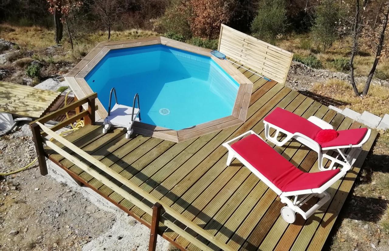 Chalet Sur Pilotis Avec Piscine Privee Villa Lucéram Dış mekan fotoğraf